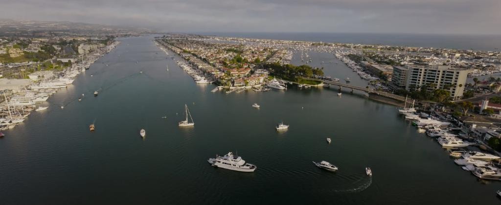 Newport Harbor aerial — Newport Yacht Co.